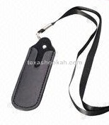 Leather Lanyard Neck Pouch
